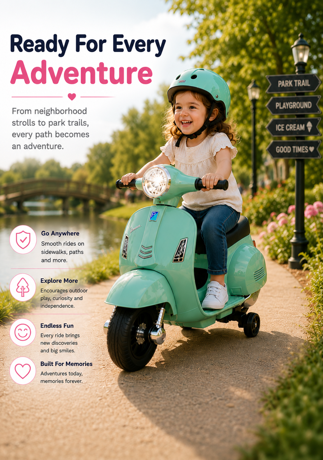 Little Wheels™ Ride-On Electric Scooter for Kids